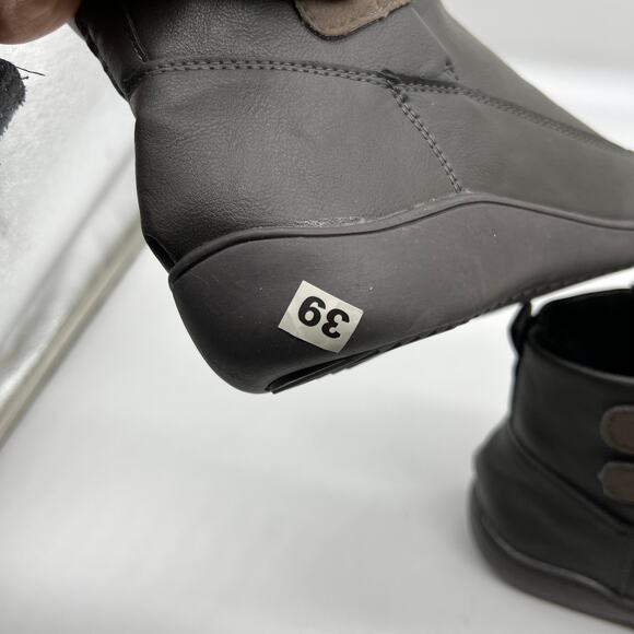 Women Ankle Boots Low Heel Slip on Comfortable Booties Gray Size 8US / 39CN - Picture 5 of 12